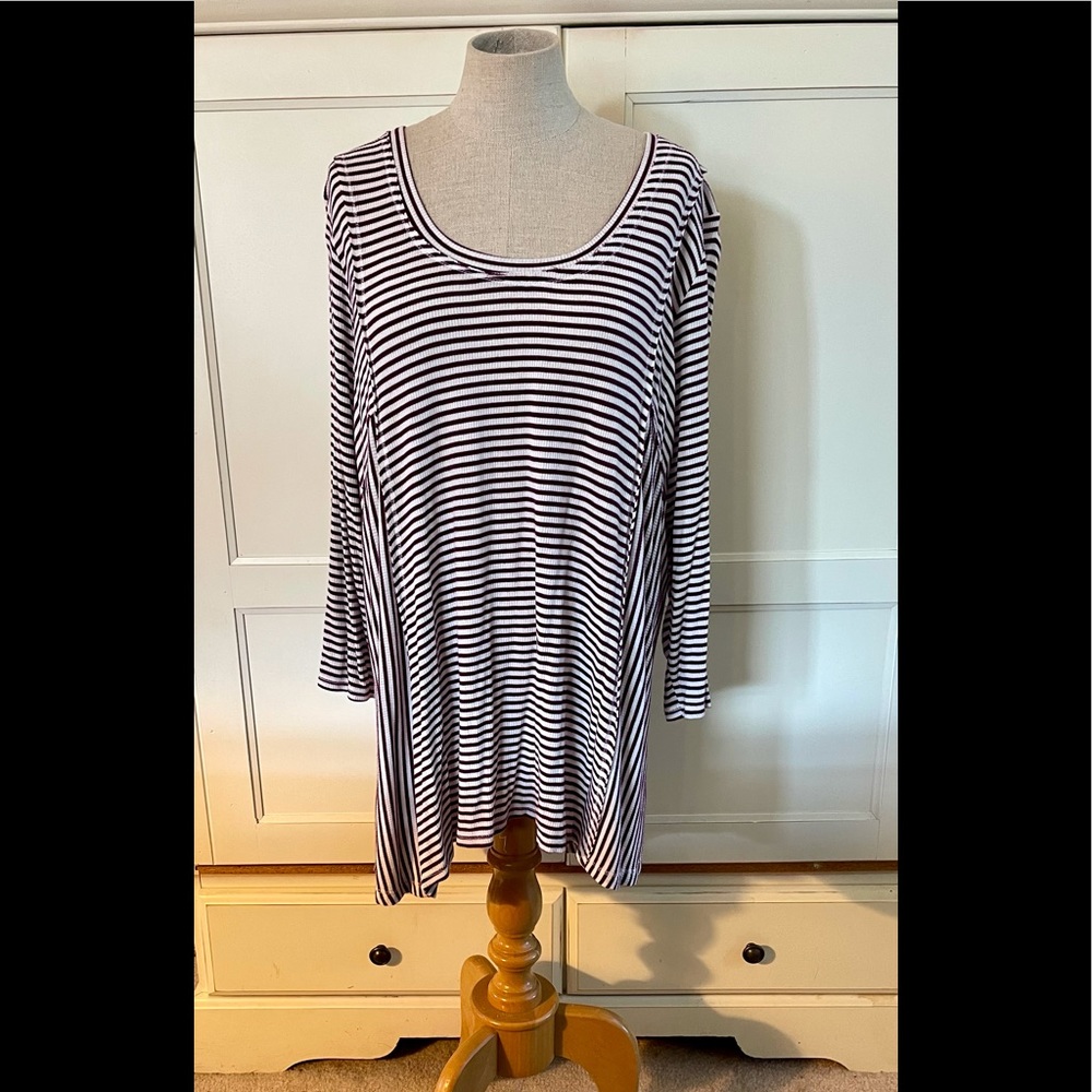Eyelash Striped Tunic